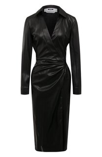 Платье из экокожи MSGM