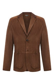 Замшевый пиджак Kiton