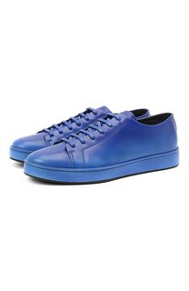 Кожаные кеды Santoni