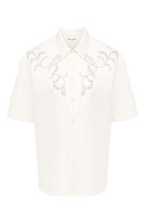 Хлопковая рубашка Saint Laurent