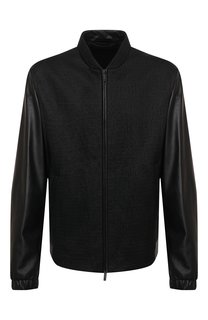 Кожаная куртка Giorgio Armani