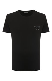Хлопковая футболка Emporio Armani