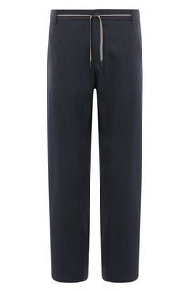 Брюки изо льна и шерсти Canali