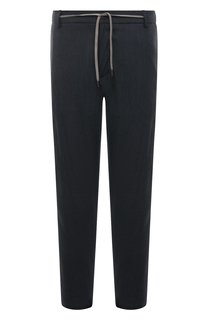 Брюки изо льна и шерсти Canali