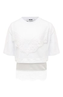 Хлопковая футболка MSGM