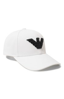 Хлопковая бейсболка Emporio Armani