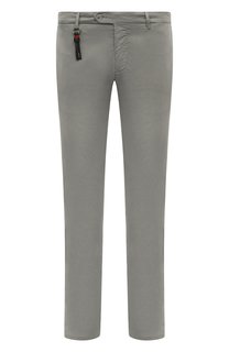 Брюки из хлопка и шелка Marco Pescarolo