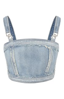 Джинсовый топ Balmain