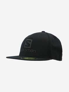 Бейсболка Salomon Logo Flexfit, Черный