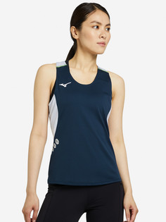Майка женская Mizuno Premium JPN Singlet (W), Синий