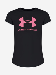 Футболка детская Under Armour Live Sportstyle Graphic Short Sleeve, Черный