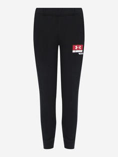 Брюки флисовые детские Under Armour Boys Baseline Fleece Pant, Черный