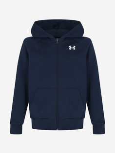 Толстовка детская Under Armour Rival Cotton Full Zip Hoodie, Синий