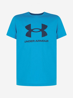 Футболка детская Under Armour Sportstyle Logo Ss, Синий