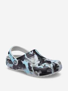 Сабо мужские Crocs Classic Spray Camo Clog, Голубой