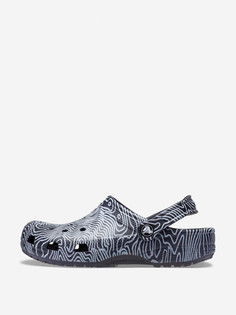 Сабо мужские Crocs Classic Topographic Clog, Синий