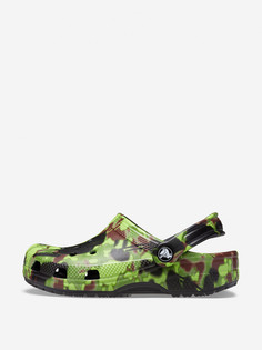 Сабо для мальчиков Crocs Classic Spray Camo Clog K, Черный