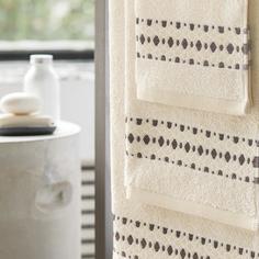 Полотенце Togas Эмеральд коричневое с экрю 70х140 см