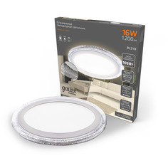 Светильник Gauss Bubbles BL318 круглый 12+4W, LED 3000K, 1200lm, 193х31мм
