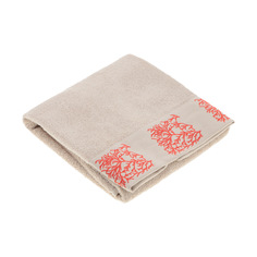 Полотенце махровое Bahar 50х100см cream/coral