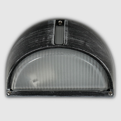 Светильник садовый Amber Lamp 6801LB настенный IP44 E27 100Вт, черное серебро