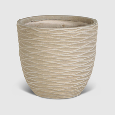 Горшок цветочный L&t pottery плетение песочный d22