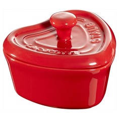 Мини-кокотница Staub в форме сердца 10 см вишневый