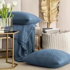 Декоративная подушка Togas Холти синяя 45х45 см