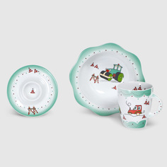 Набор детский Cmielow Зеленая машинка 3 предмета