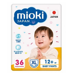 Трусики-подгузники Mioki xl 12+ кг 36 шт