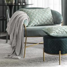 Декоративная подушка Togas Мьели голубая 40х60 см