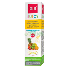Натуральная укрепляющая детская зубная паста без фтора SPLAT Juicy со вкусом ТУТТИ-ФРУТТИ, 35 мл