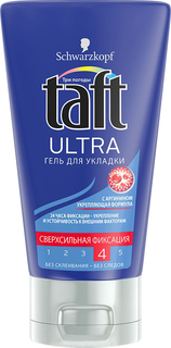Гель для укладки волос Taft Ultra Сверхсильная фиксация 150 мл