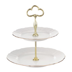 Этажерка 2-х ярусная Thun1794 декор отводка золото