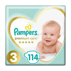 Подгузники Pampers Premium Care 6-10 кг 114 шт