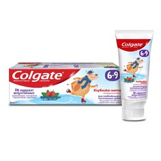 Детская зубная паста Colgate с фторидом Клубника-мята, 6-9 лет, 60 мл
