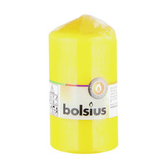 Свеча декоративная Bolsius 13х7 см желтая