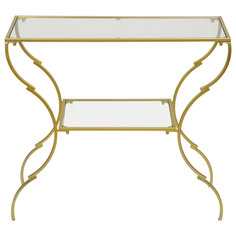 Консоль Glasar со стеклянной столешницей 90x36x81см ГЛАСАР