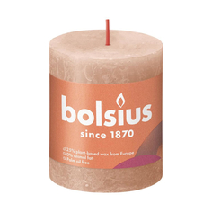 Свеча Bolsius Rustic 8х6,8 см Shine сливочная карамель