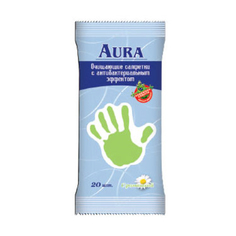 Салфетки Aura Влажные для детей Ромашка 20 шт