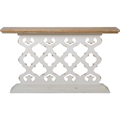 Консоль пристенная Glasar ажурная 142х30х78 см ГЛАСАР