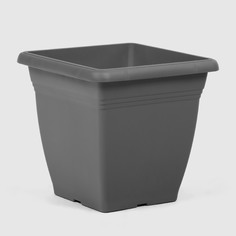 Горшок Serinova Villa квадратный антрацит 21х21 см