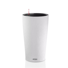 Кашпо Lechuza Cilindro с автополивом белое 32 см