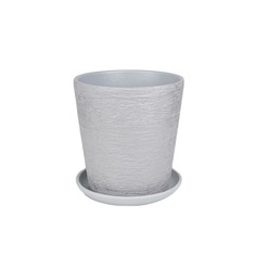 Горшок Студия-Декор Лофт серый №4 18 см конус