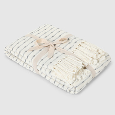 Плед хлопковый Homelines textiles point 220x240 см grey