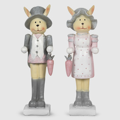 Фигурка декоративная Dekor pap заяц 6,5x5,5x22 см