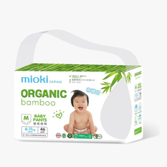 Трусики-подгузники Mioki Bamboo M 6-11 кг 46 шт