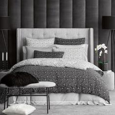 Комплект постельного белья Togas Бейкер чёрный Евро