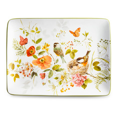 Блюдо прямоугольное Certified International Песня природы 40х30 см