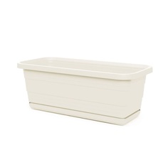 Кашпо балконнок Lamela Bona 60X18 H14.5 См Кремовый